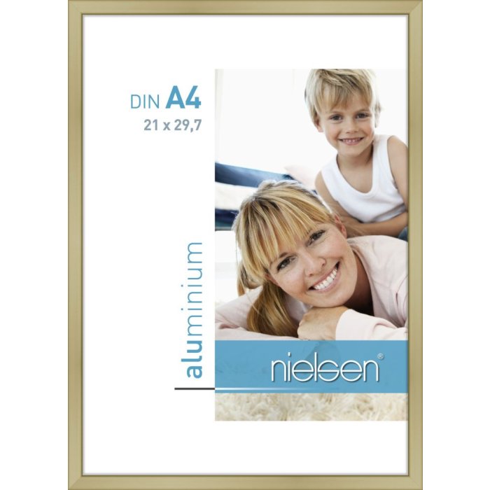 Cornice Nielsen in alluminio Classic 21x29,7 cm oro opaco