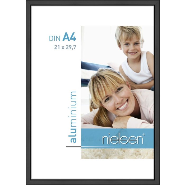 Nielsen Telaio in alluminio Classic 21x29,7 cm nero opaco