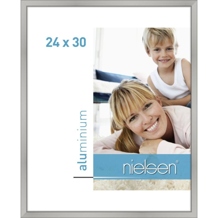 Cornice Nielsen in alluminio Classic 24x30 cm argento opaco