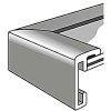 Cornice Nielsen in alluminio Classic 24x30 cm argento opaco