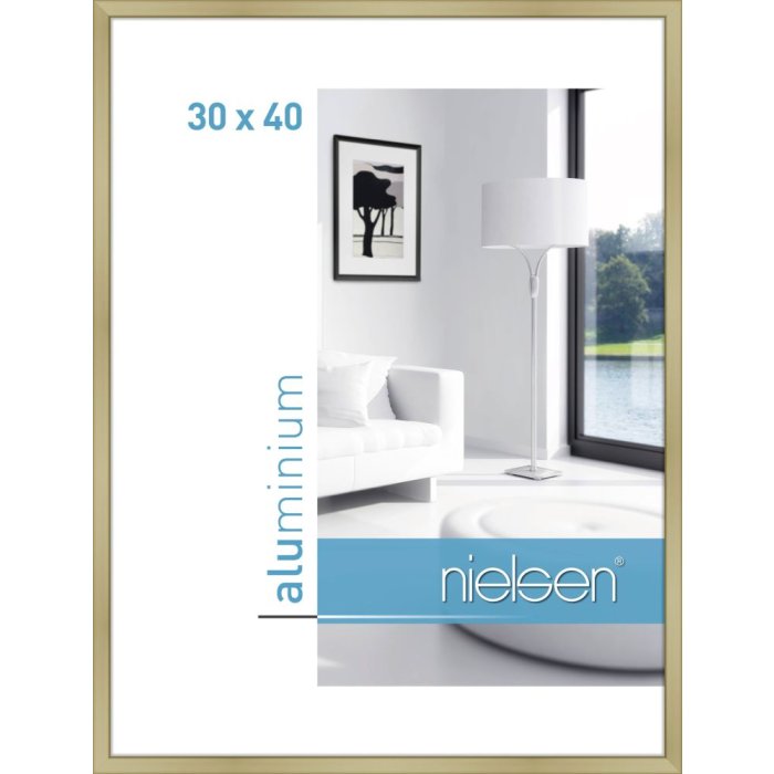 Cornice Nielsen in alluminio Classic 30x40 cm oro opaco