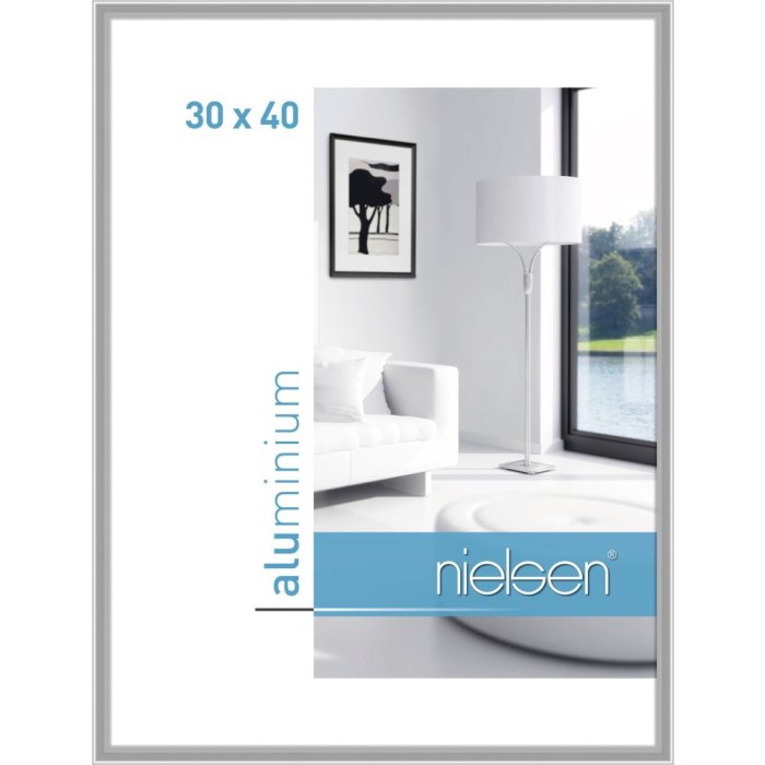 Cornice Nielsen in alluminio Classic 30x40 cm argento