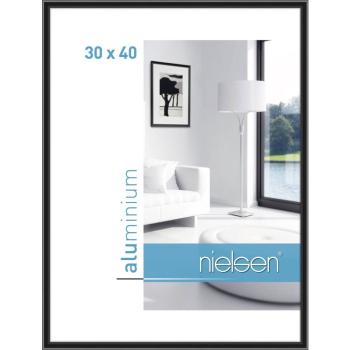 Telaio Nielsen in alluminio Classic 30x40 cm nero anodizzato