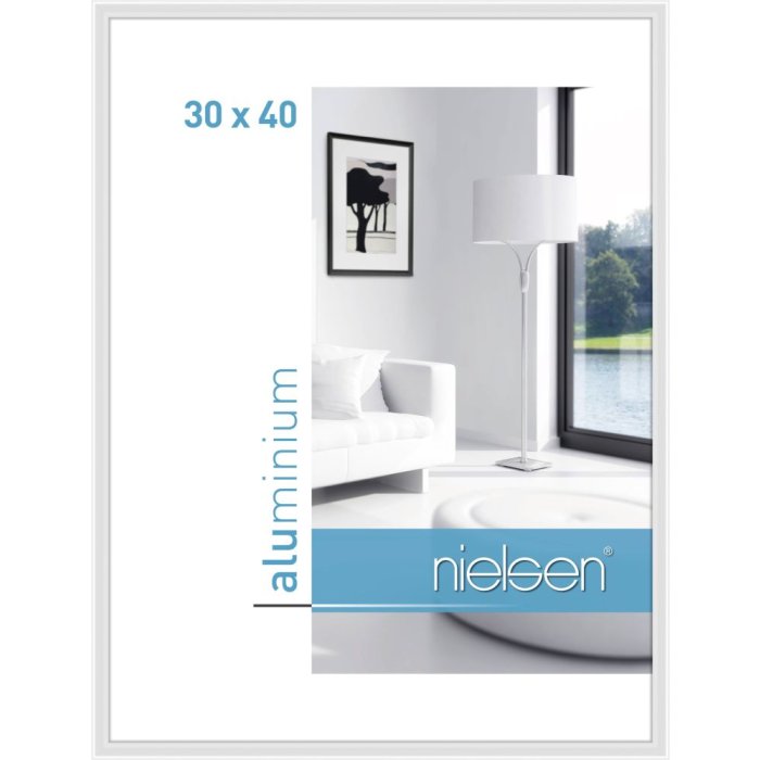 Nielsen Telaio in alluminio Classic 30x40 cm bianco