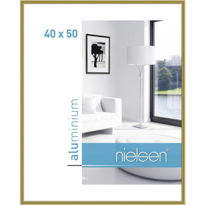 Cornice in alluminio Classic 40x50 cm oro