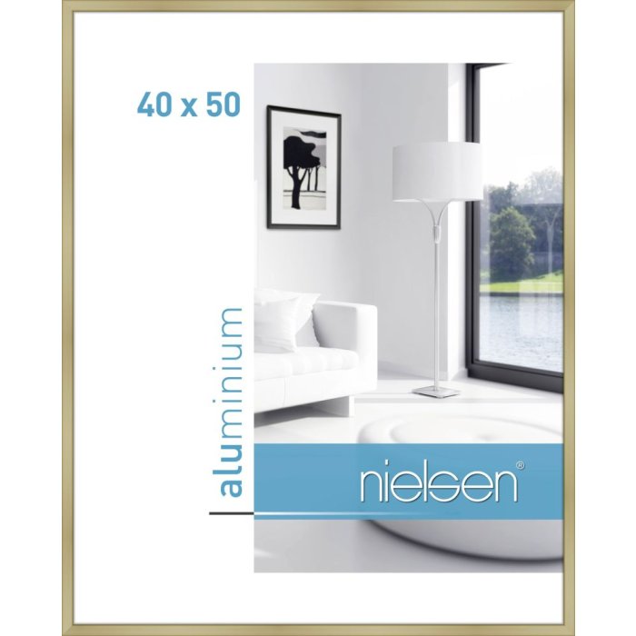 Nielsen Telaio in alluminio Classic 40x50 cm oro opaco