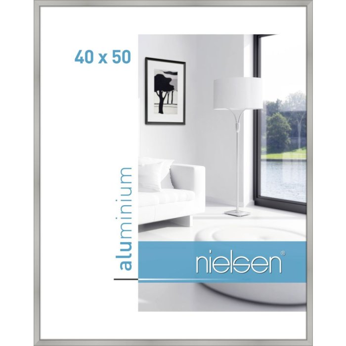 Nielsen Telaio in alluminio Classic 40x50 cm argento opaco