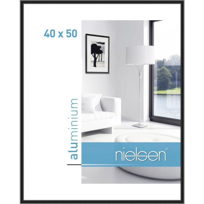Nielsen Telaio in alluminio Classic 40x50 cm nero anodizzato