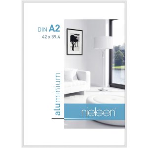 Nielsen Telaio in alluminio Classic 42x59,4 cm bianco DIN A2