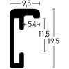 Nielsen Telaio in alluminio Classic 42x59,4 cm struttura noce DIN A2