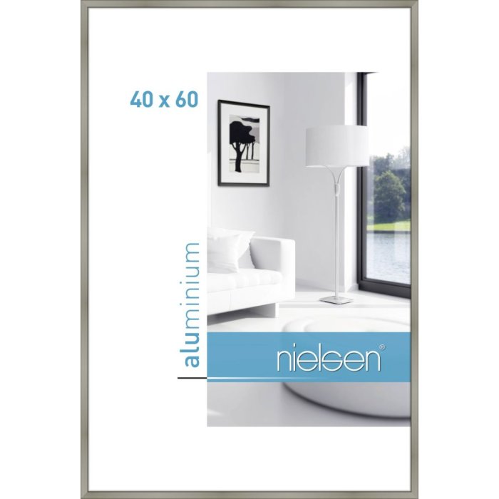 Cornice Nielsen in alluminio Classic 40x60 cm champagne