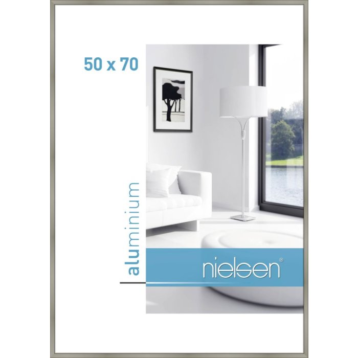 Cornice Nielsen in alluminio Classic 50x70 cm champagne