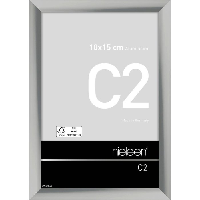 Telaio Nielsen in alluminio C2 10x15 cm argento