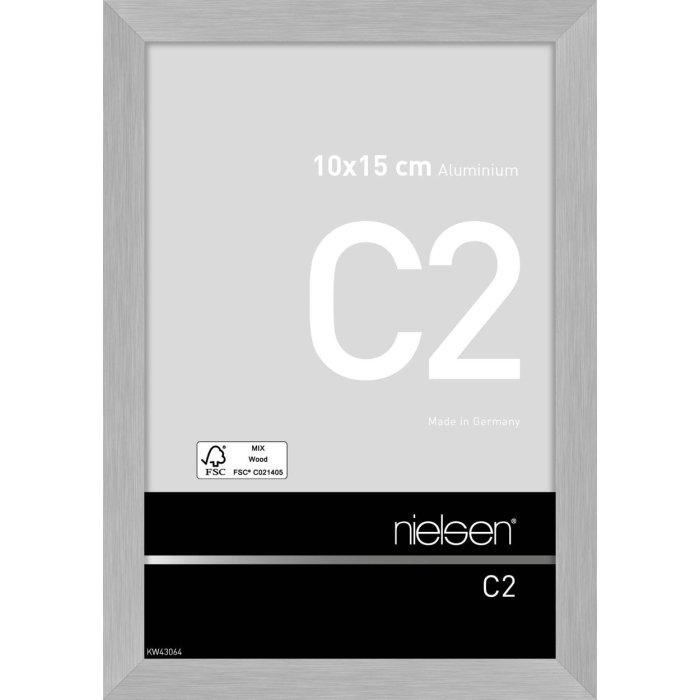 Nielsen Telaio in alluminio C2 10x15 cm struttura argento opaco