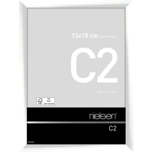 Cornice Nielsen in alluminio C2 13x18 cm bianco lucido