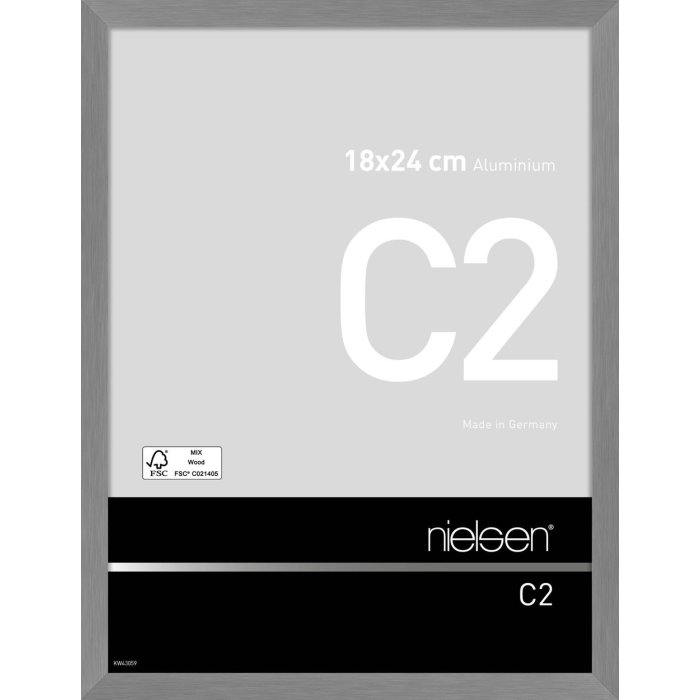Nielsen Telaio in alluminio C2 18x24 cm struttura grigio opaco