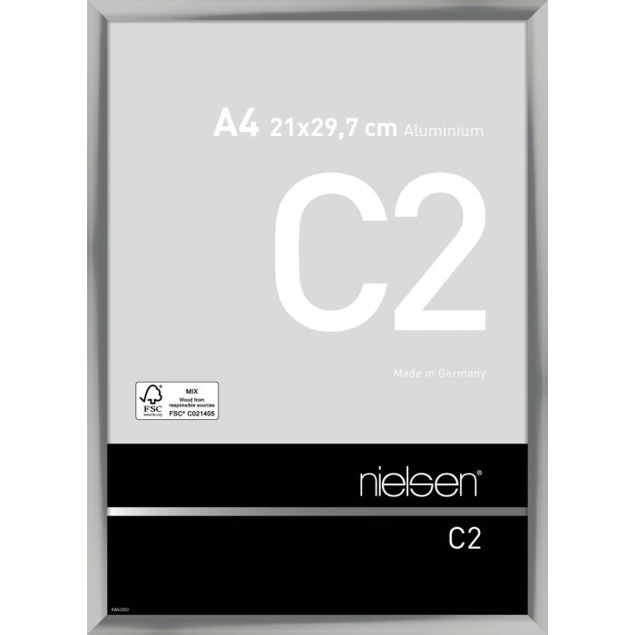 Telaio Nielsen in alluminio C2 21x29,7 cm argento