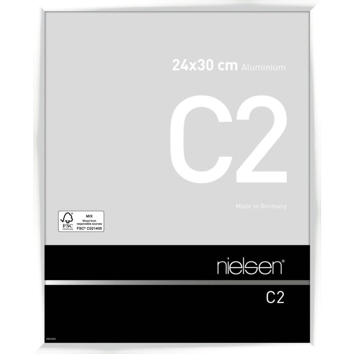 Cornice Nielsen in alluminio C2 24x30 cm bianco lucido