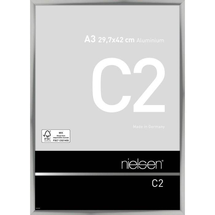 Telaio Nielsen in alluminio C2 29,7x42 cm argento