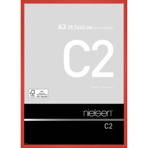 Telaio Nielsen in alluminio C2 29,7x42 cm rosso tornado