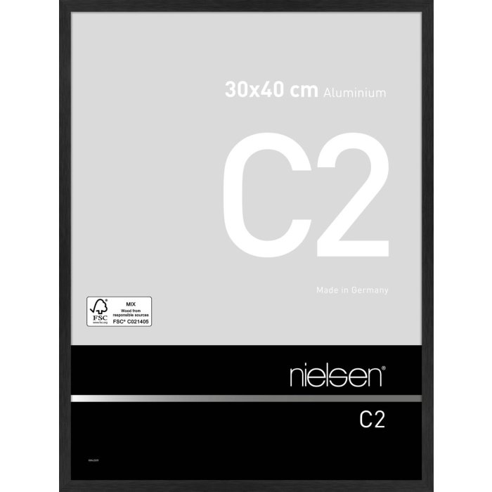 Nielsen Telaio in alluminio C2 30x40 cm struttura nero opaco