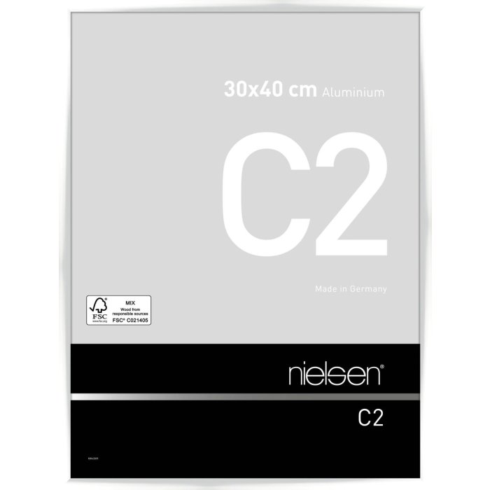 Nielsen Telaio in alluminio C2 30x40 cm bianco lucido