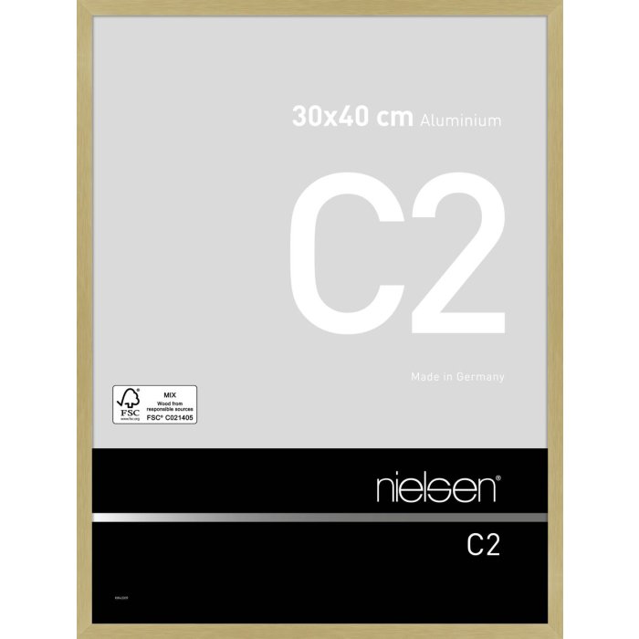 Nielsen Telaio in alluminio C2 30x40 cm struttura oro opaco