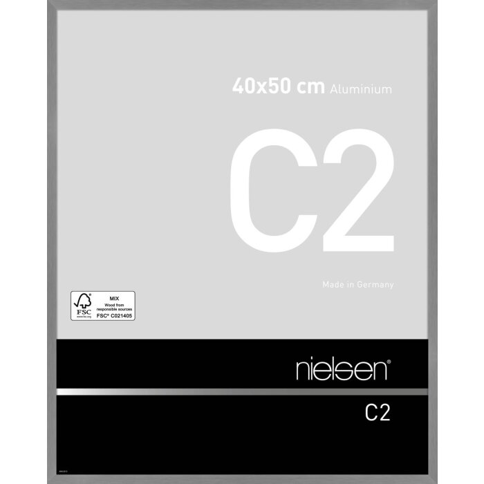 Nielsen Telaio in alluminio C2 40x50 cm struttura grigio opaco