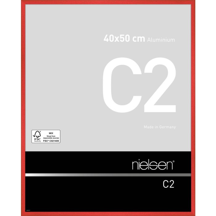 Nielsen Telaio in alluminio C2 40x50 cm rosso tornado