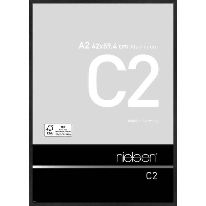 Nielsen Telaio in alluminio C2 42x59,4 cm struttura nera opaca