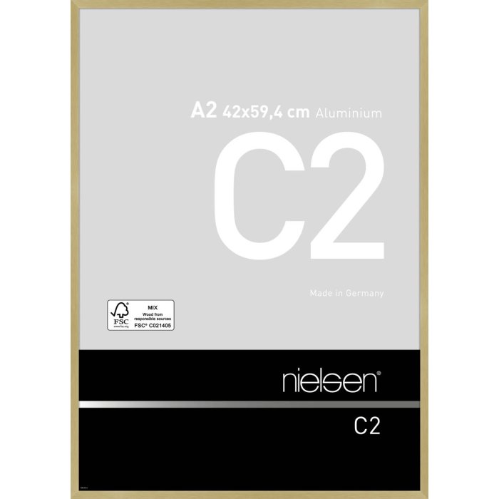 Nielsen Telaio in alluminio C2 42x59,4 cm struttura oro opaco