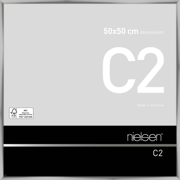 Telaio Nielsen in alluminio C2 50x50 cm argento