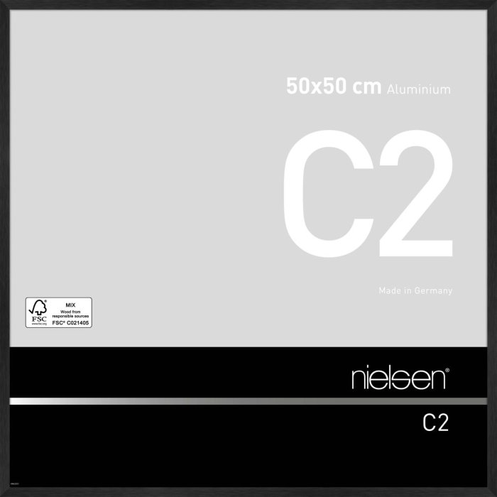 Nielsen Telaio in alluminio C2 50x50 cm struttura nero opaco