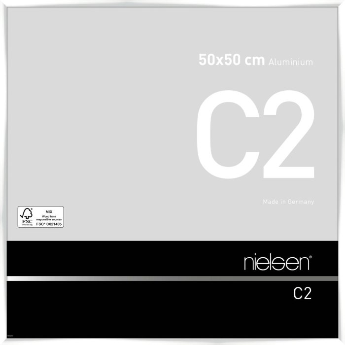 Telaio Nielsen in alluminio C2 50x50 cm bianco lucido