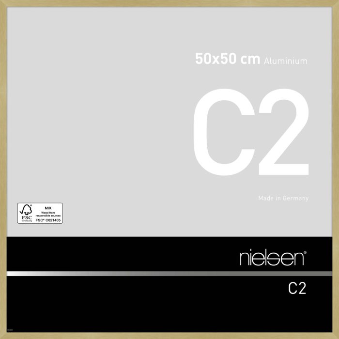 Nielsen telaio in alluminio C2 50x50 cm struttura oro opaco