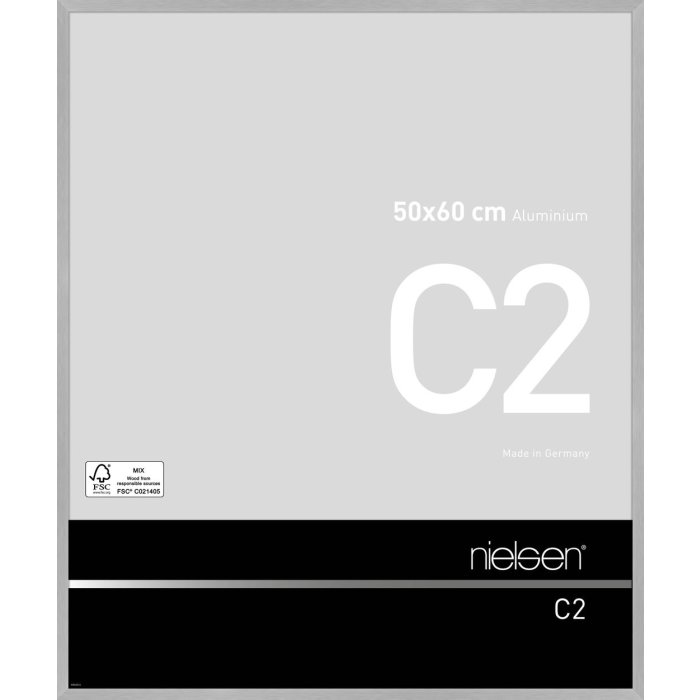 Nielsen Telaio in alluminio C2 struttura argento opaco 50x60 cm