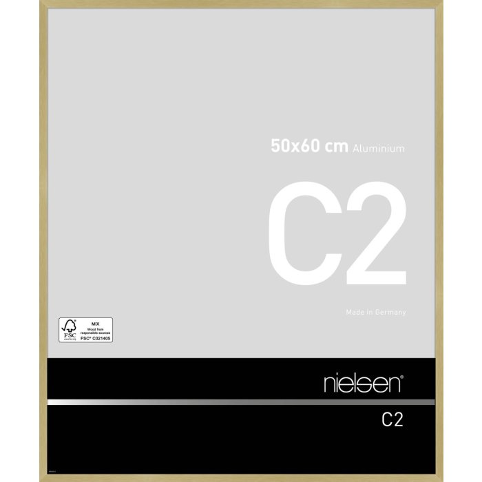 Nielsen Telaio in alluminio C2 50x60 cm struttura oro opaco