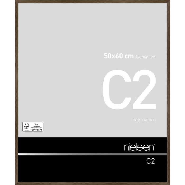 Nielsen telaio in alluminio C2 50x60 cm struttura noce opaco
