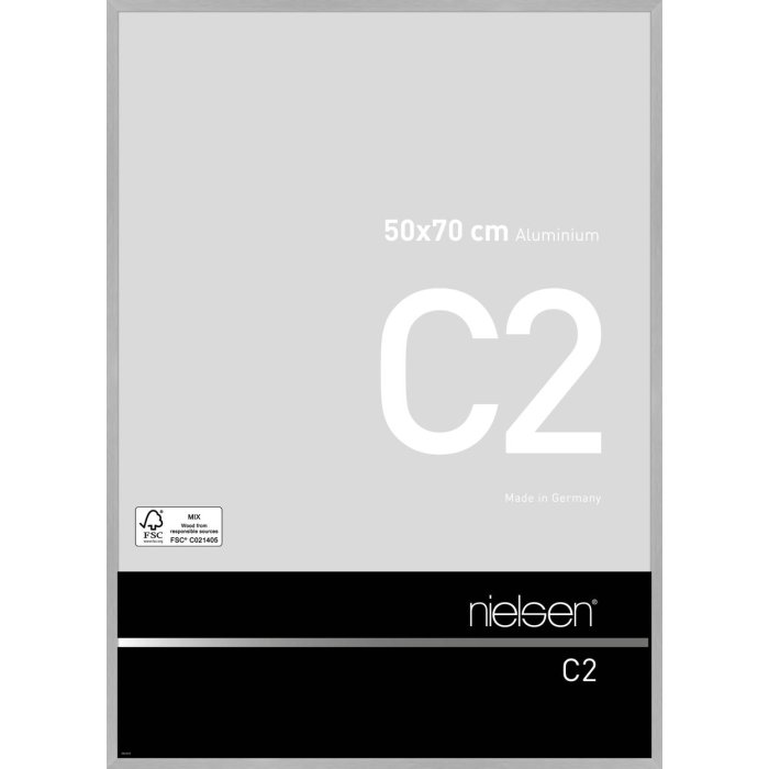 Nielsen Telaio in alluminio C2 50x70 cm struttura argento opaco