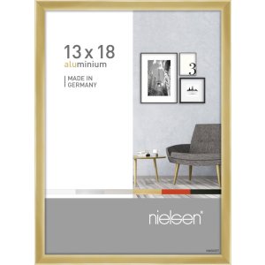 Cornice Nielsen in alluminio Pixel 13x18 cm oro lucido