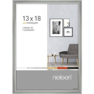 Cornice in alluminio Pixel 13x18 cm argento lucido
