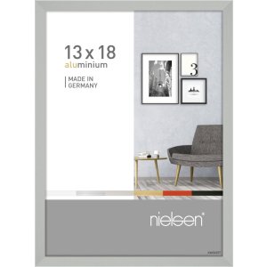 Cornice in alluminio Pixel 13x18 cm argento opaco