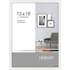 Cornice in alluminio Pixel 13x18 cm bianco lucido