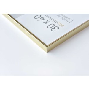 Cornice Nielsen in alluminio Pixel 21x29,7 cm oro lucido Cornice per documenti DIN A4
