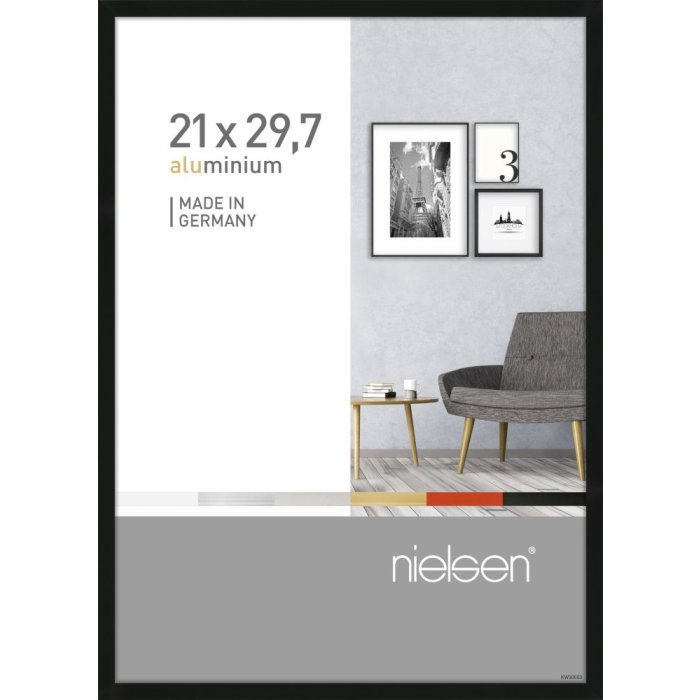 Telaio in alluminio Pixel 21x29,7 cm nero