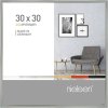Cornice in alluminio Pixel 30x30 cm argento lucido