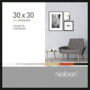 Cornice Nielsen in alluminio Pixel 30x30 cm nero
