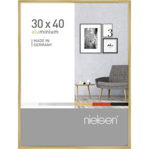 Cornice in alluminio Pixel 30x40 cm oro lucido
