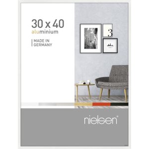 Cornice in alluminio Pixel 30x40 cm bianco lucido
