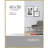 Cornice Nielsen in alluminio Pixel 40x50 cm oro lucido